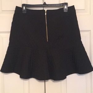 Dressy black fit and flare skirt